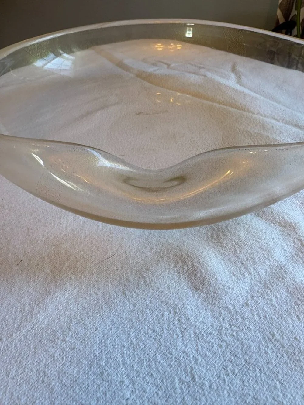Elsa Peretti Thumbprint bowl with gold flecks created by Seguso Archimedes - Picture 3 of 6